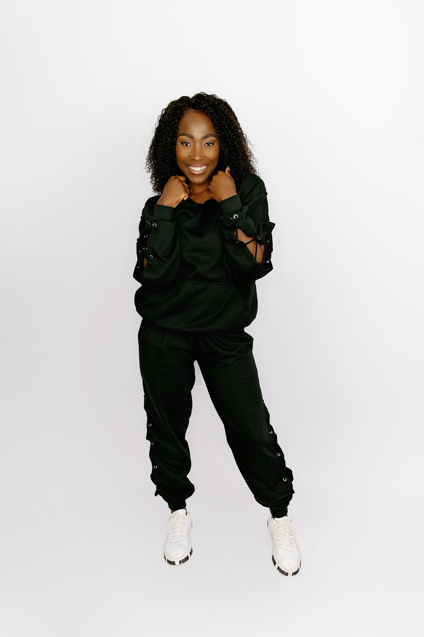 Love Your Beautiful Body Tracksuit-Black