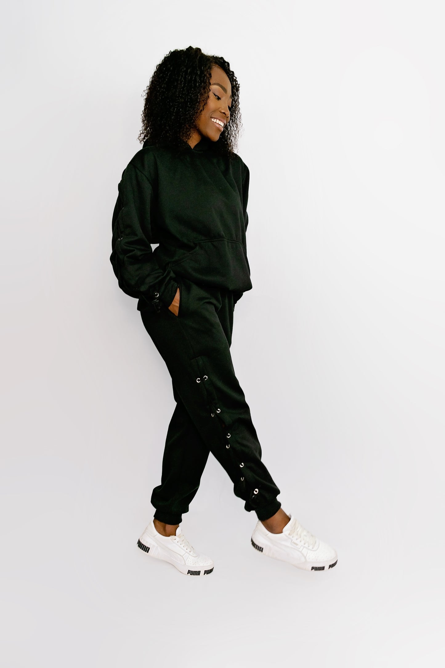 Love Your Beautiful Body Tracksuit-Black